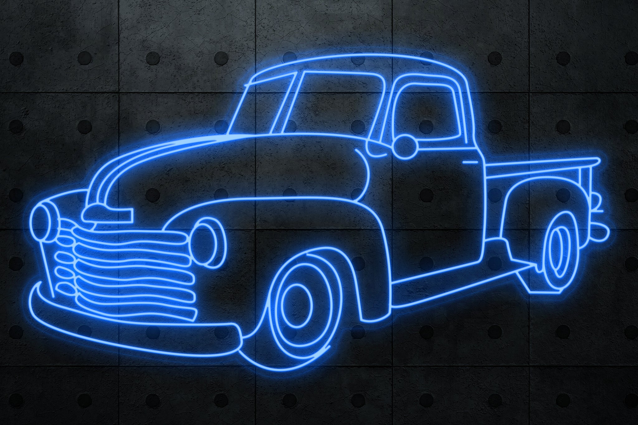 60" Wide 1949 Chevy Truck LED Neon Sign