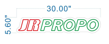 30”x6” JR Propo Neon Sign