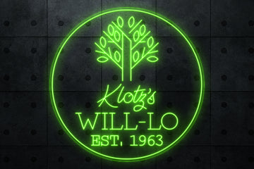 Klotz's WILL-LO Neon Sign - 50" - RGB w/ remote