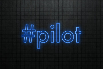 #pilot Neon Hangar Sign - 20