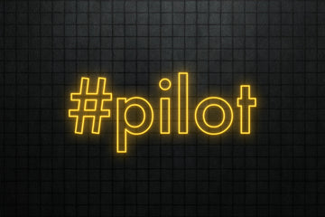 #pilot Neon Hangar Sign - 20